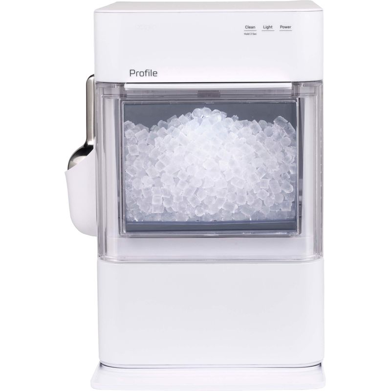 GE Profile - Opal 2.0 Ultra Nugget Ice Maker with Scale Inhibiting Filter - Stone White