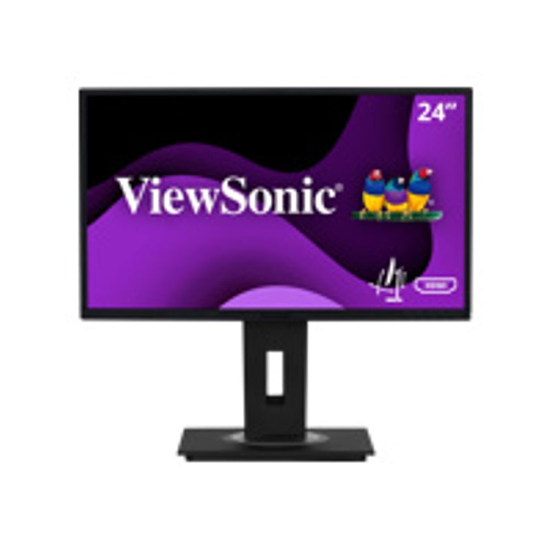 ViewSonic - VG2448A 23.8" IPS LCD FHD Monitors (DisplayPort VGA, USB, HDMI) - Black