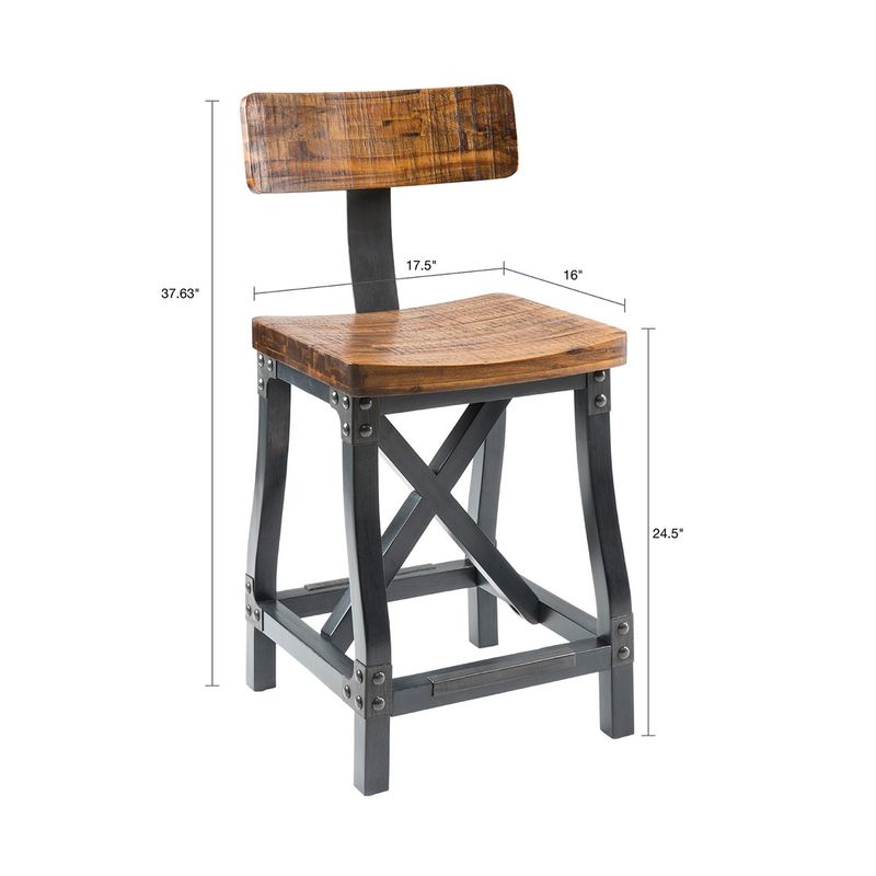 Tatum Industrial Style Counter Stool