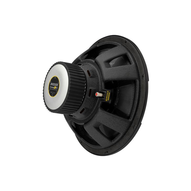 KICKER - CompC 15" Single-Voice-Coil 4-Ohm Subwoofer - Black