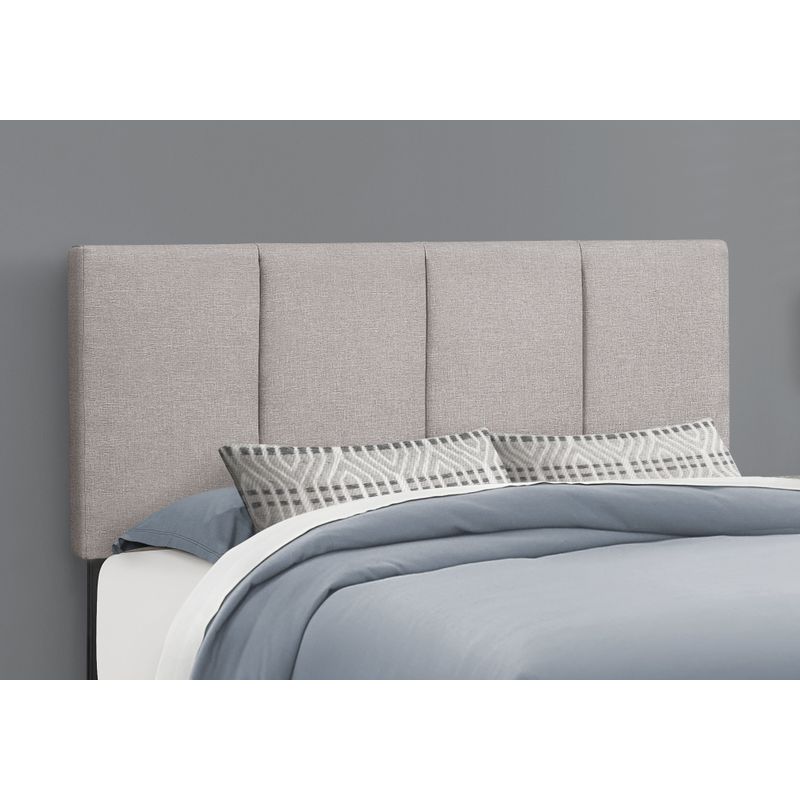 Bed - Queen Size / Grey Linen