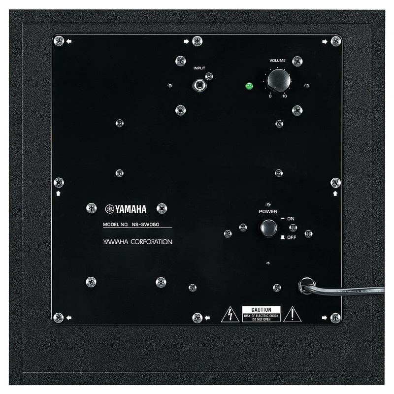 Yamaha - 8-Inch 100-Watt-Max Powered Subwoofer - Black
