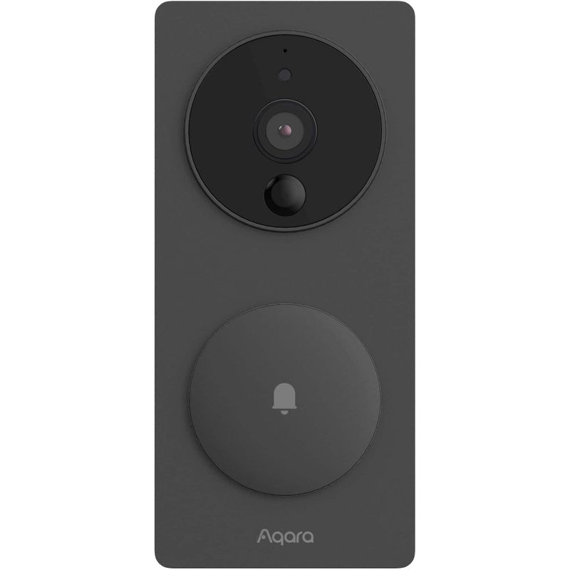 Aqara - G4 Smart Video Doorbell -Battery Powered HomeKit Secure Doorbell Camera, Local Face Recognition & Automations - Black