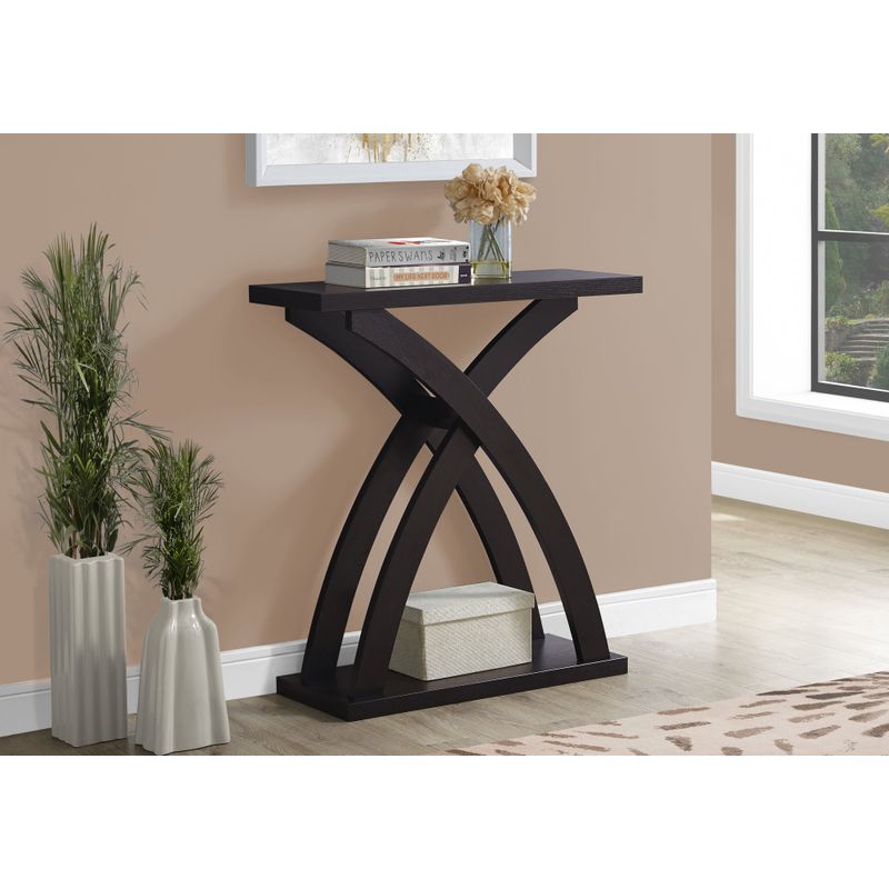 Accent Table/ Console/ Entryway/ Narrow/ Sofa/ Living Room/ Bedroom/ Laminate/ Brown/ Contemporary/ Modern