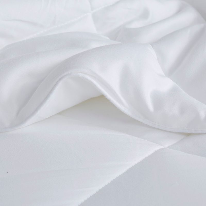 White Maximum Warmth Cotton Down Alternative Featherless Comforter King