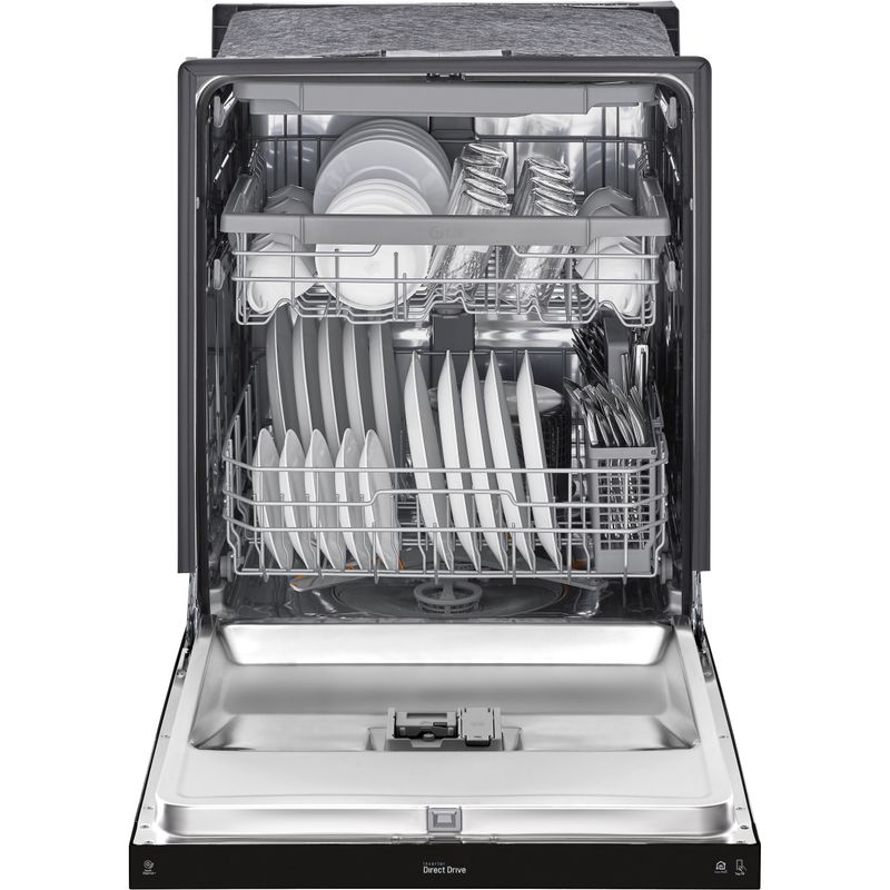 LG Front Control Dishwasher with QuadWash and 3rd Rack in Smooth Black