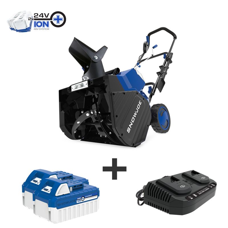 48-Volt 4-Ah Cordless Snow Blower 2x4.0Ah