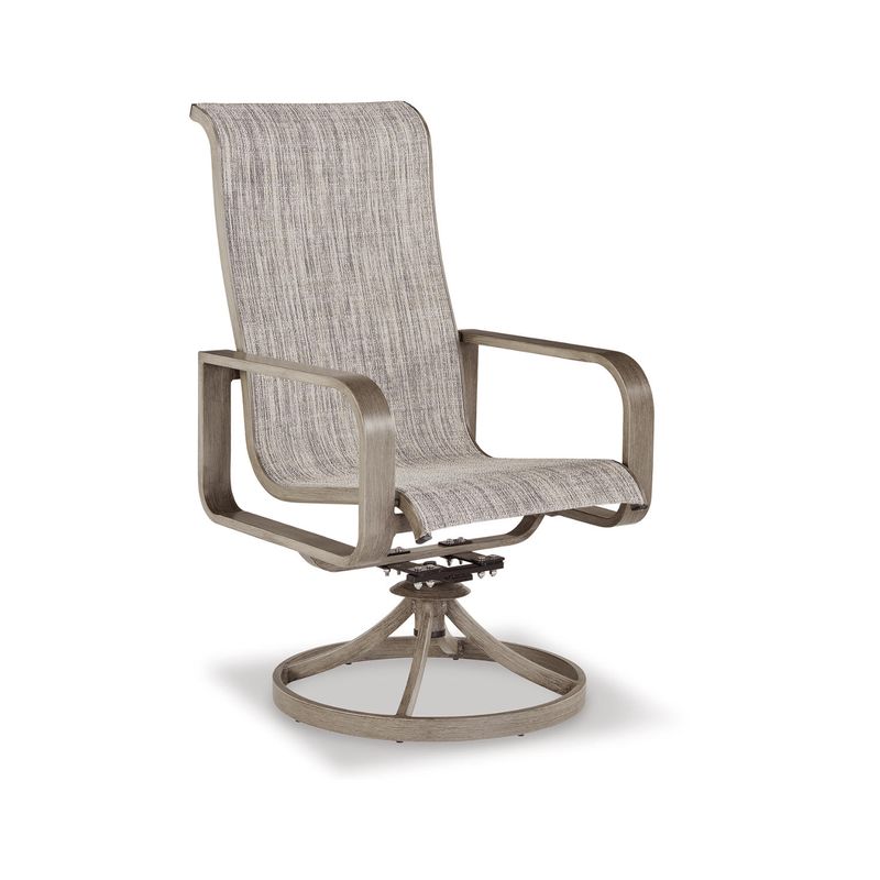 Beach Front Sling Swivel Chair (Set of 2)