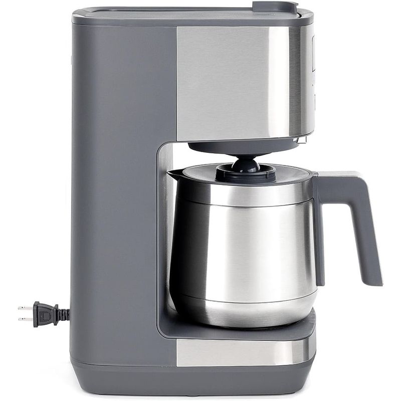 GE - 10 Cup Programmable Coffee Maker with Single Serve and Thermal Carafe - Stainless Steel