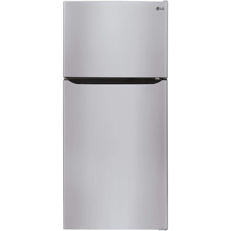 LG - 23.8 Cu. Ft. Top Freezer Refrigerator with Internal Water Dispenser - Stainless Steel