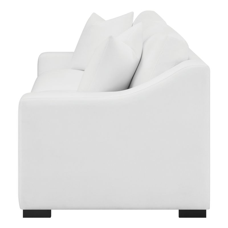 Ashlyn Upholstered Sloped Arms Sofa White