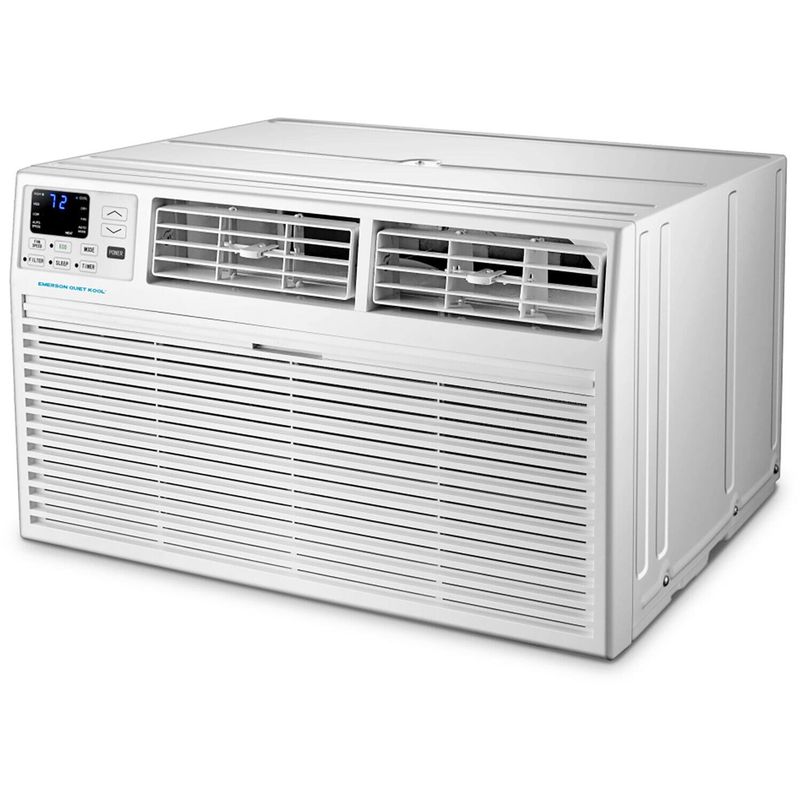 Emerson Quiet Kool - 10000 BTU 450 Sq. Ft. 230V Smart Through-the-Wall Air Conditioner with 10600 BTU Heater - White