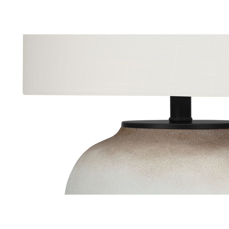 Lighting - 21"H Table Lamp Cream Ceramic / Ivory Shade