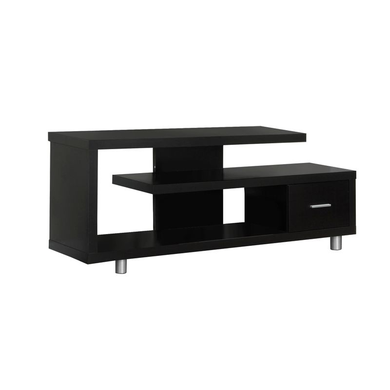 TV Stand/ 60 Inch/ Console/ Media Entertainment Center/ Storage Cabinet/ Living Room/ Bedroom/ Laminate/ Brown/ Contemporary/ Modern