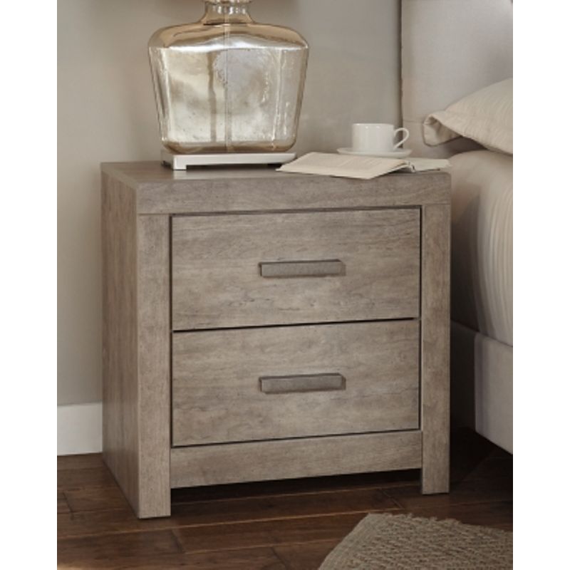 Gray Culverbach Two Drawer Night Stand