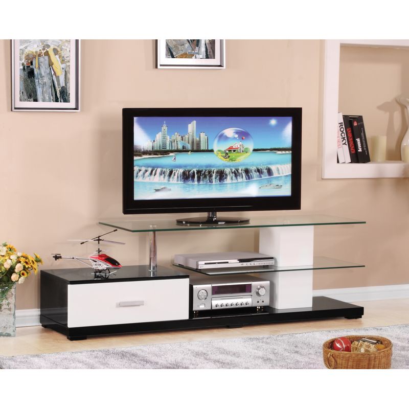 ACME Ivana TV Stand, White & Black