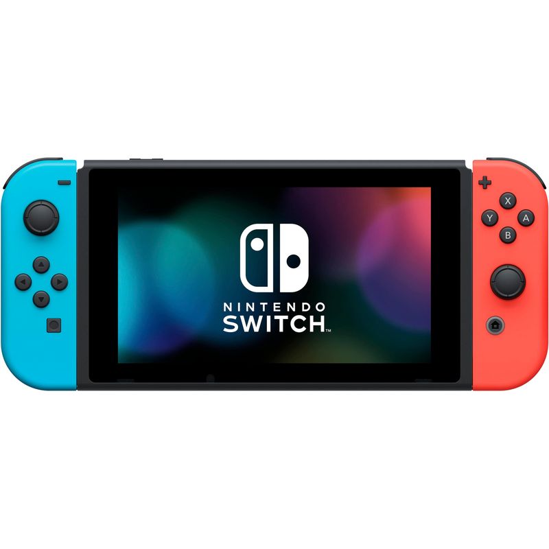 Nintendo Switch Gaming Console With Neon Blue Joy-Con Controllers