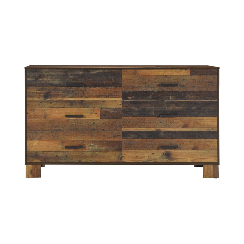 Sidney 6-drawer Dresser Rustic Pine