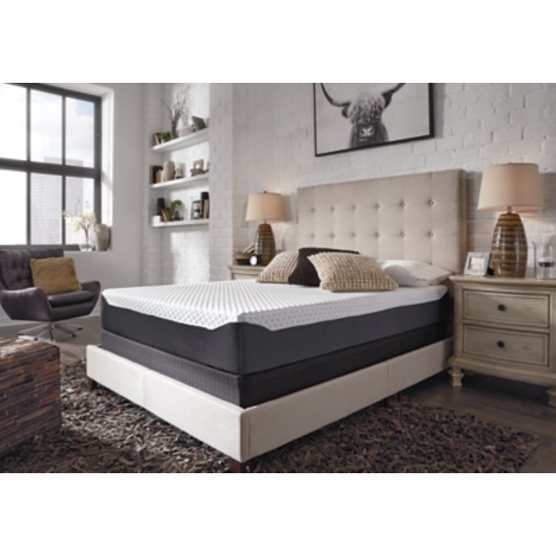 White/Blue 10 Inch Chime Elite Queen Mattress/ Bed-in-a-Box