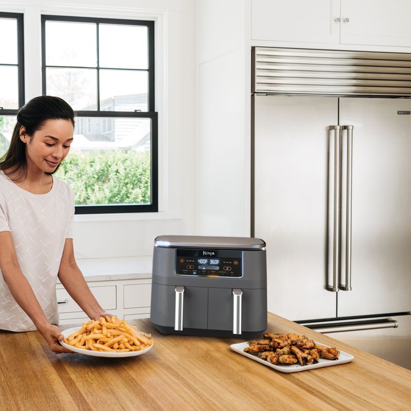Ninja - Foodi 6-in-1 8qt Two Basket Air Fryer w/ DualZone Technology