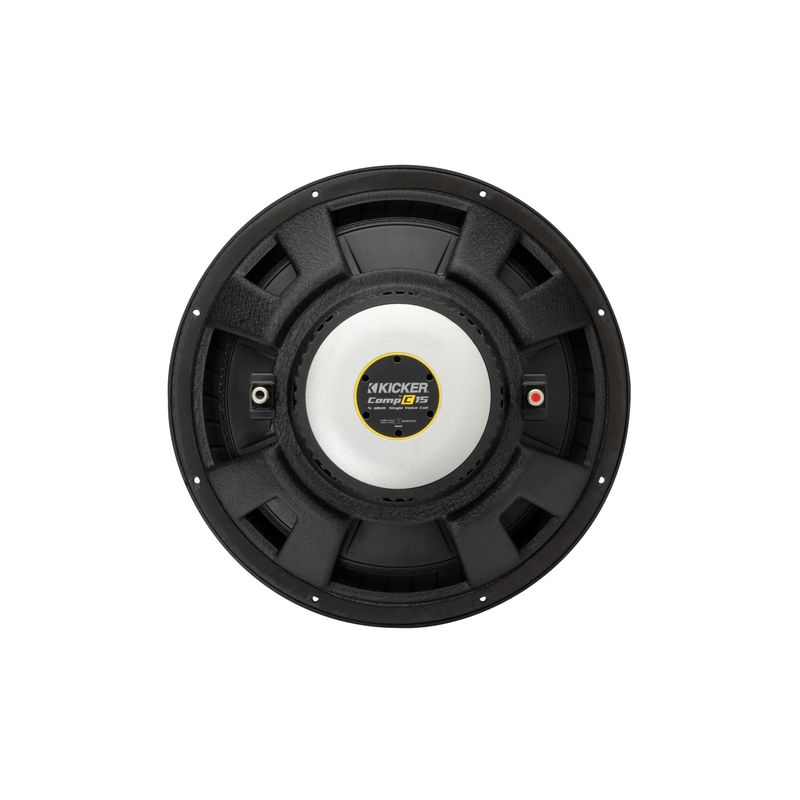 KICKER - CompC 15" Single-Voice-Coil 4-Ohm Subwoofer - Black