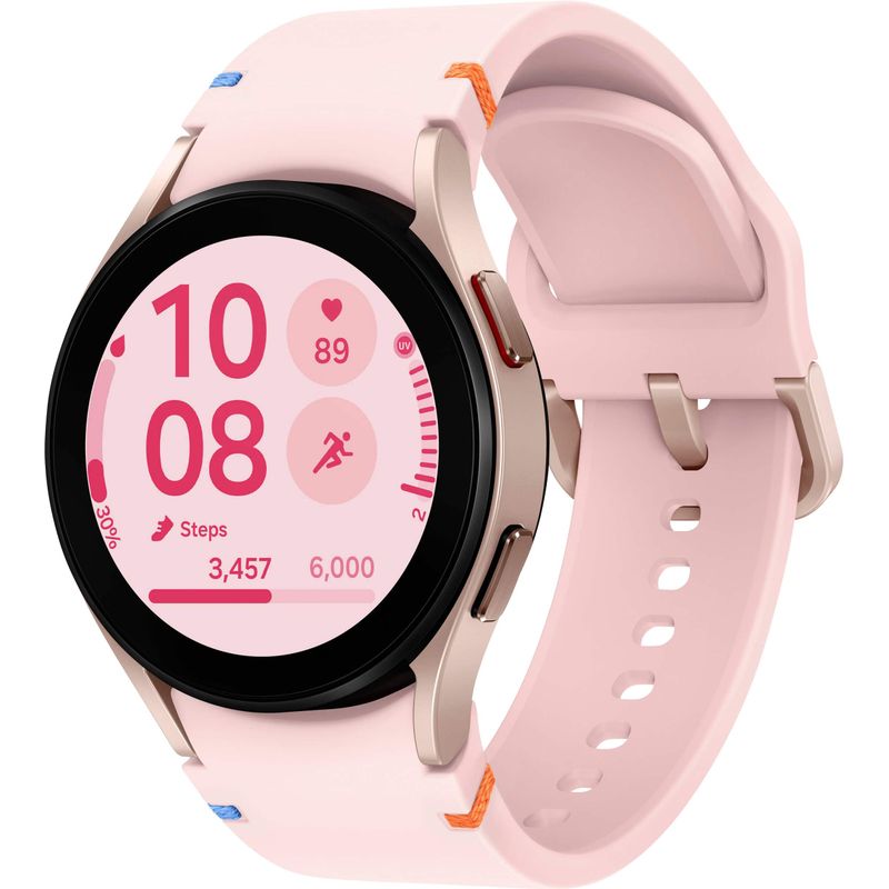 Samsung - Galaxy Watch FE Smartwatch 40mm BT with Pink Band - Pink Gold