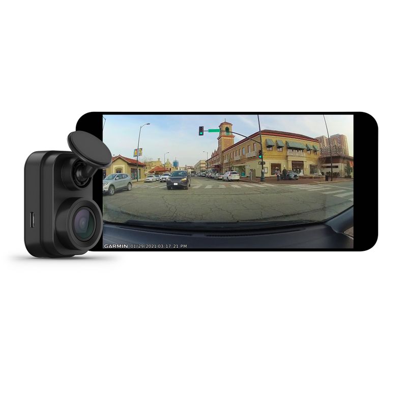 Garmin - Dash Cam Mini 2 1080p Tiny Dash Cam