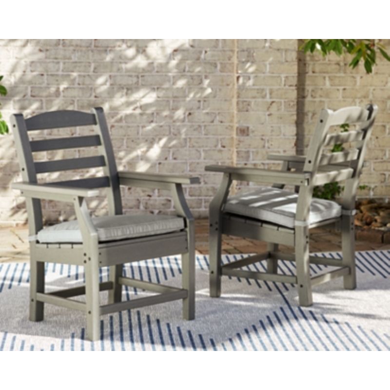 Gray Visola Arm Chair With Cushion (2/CN)