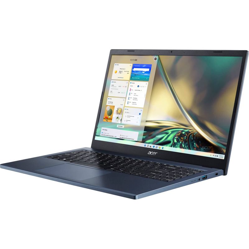 Acer - Aspire 3 Thin  Light Laptop - 15.6 Full HD IPS Touch Display - AMD Ryzen 5 7520U - 8GB LPDDR5 - 512GB SSD - Wi-Fi 6 - Steam Blue