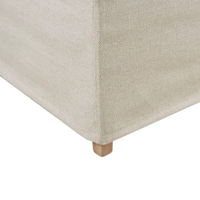 Beige Foster Set of 2 High Back Dining Chairs with Skirts