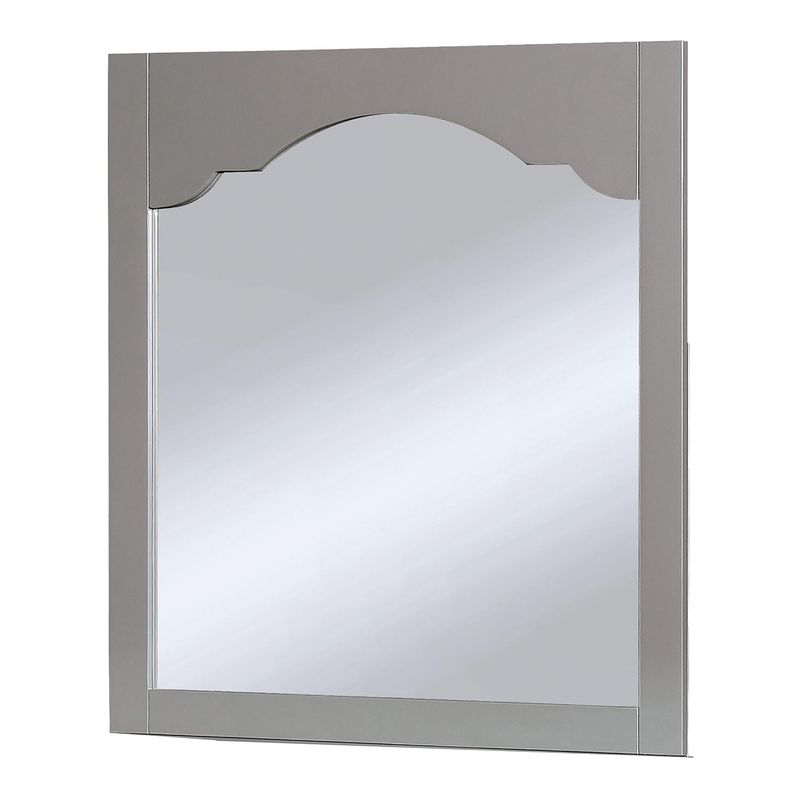 Transitional Rectangle Mirror in Gray