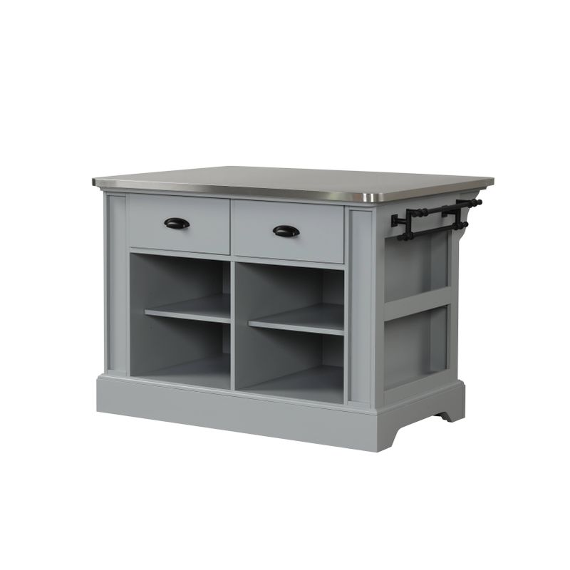 ACME Urrur Kitchen Island, Gray Finish