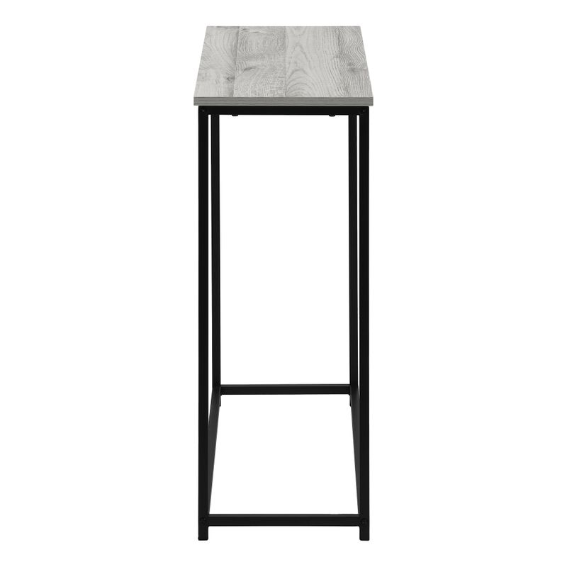 Accent Table/ Console/ Entryway/ Narrow/ Sofa/ Living Room/ Bedroom/ Metal/ Laminate/ Grey/ Black/ Contemporary/ Modern