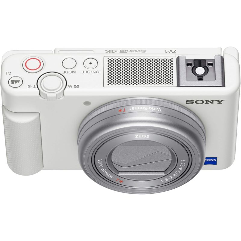 Sony - ZV-1 20.1-Megapixel Digital Camera for Content Creators and Vloggers - White
