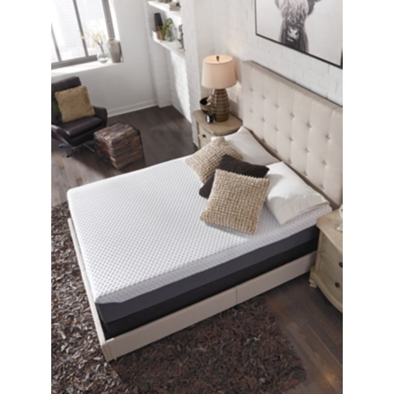 White/Blue 10 Inch Chime Elite Queen Mattress/ Bed-in-a-Box