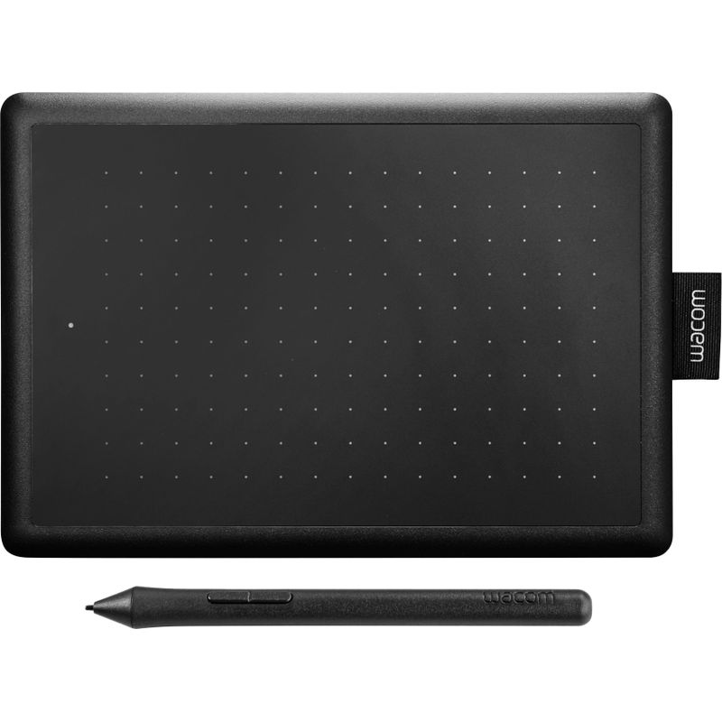 One by Wacom Student Drawing Tablet (small) - Works with Chromebook, Mac, PC - Black/Red