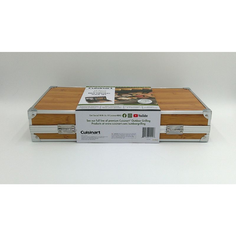 Cuisinart - 13pc Bamboo Handle Grill Tool Set