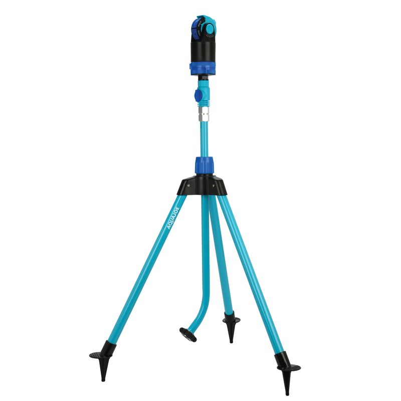 Aqua Joe 6-Pattern HD Sprinkler/Mister w/ Metal Tripod Base,4100 Sq.Ft. Coverage