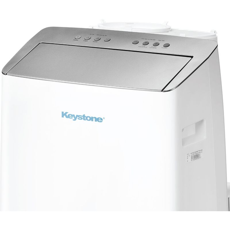 Keystone - 14,000 BTU ASHRAE/12,000 BTU DOE Portable Inverter Air Conditioner with Heater and Remote Control