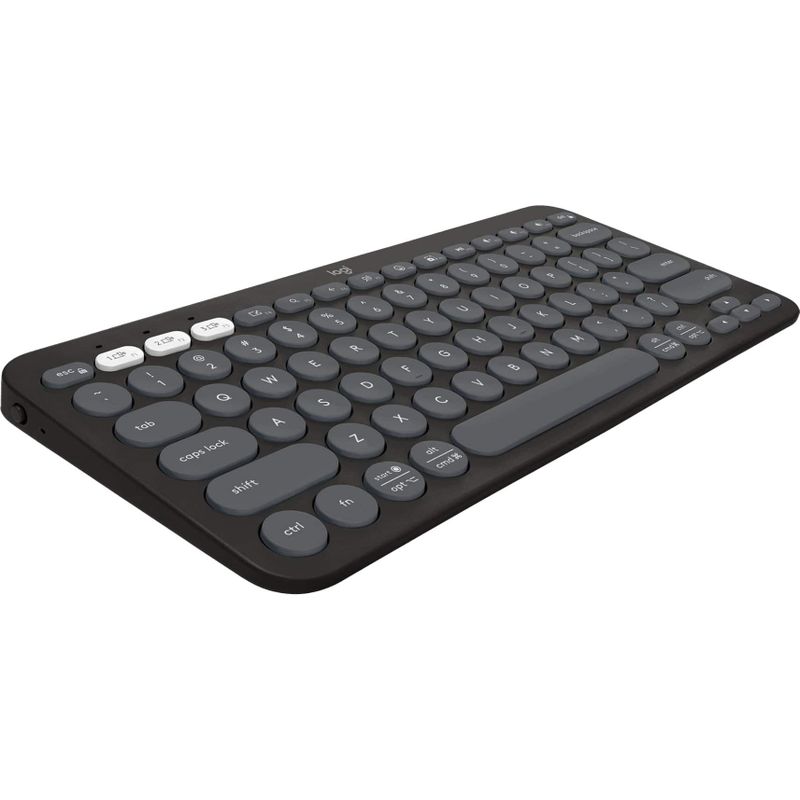 Logitech - Pebble Keys 2 Slim TKL Wireless Scissor Keyboard for Windows, macOS, iPadOS, Chrome - Graphite