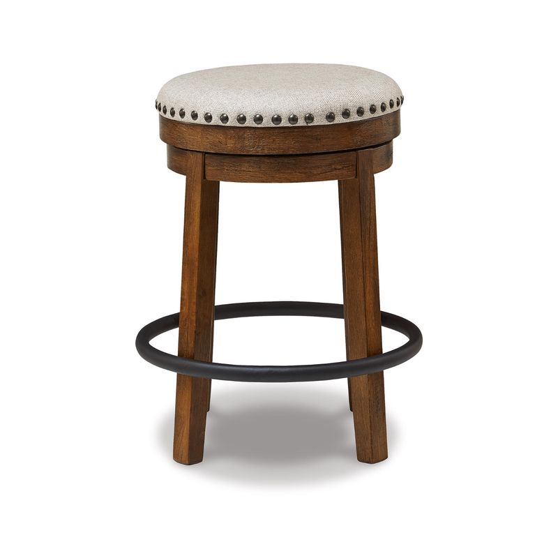 Valebeck Upholstered Swivel Stool (1/CN)