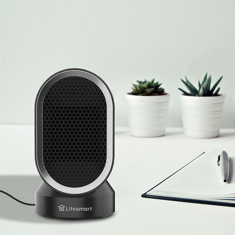 LifeSmart 600W Desktop Select Air Combo Fan/Heater with Built-In UV-LED Light