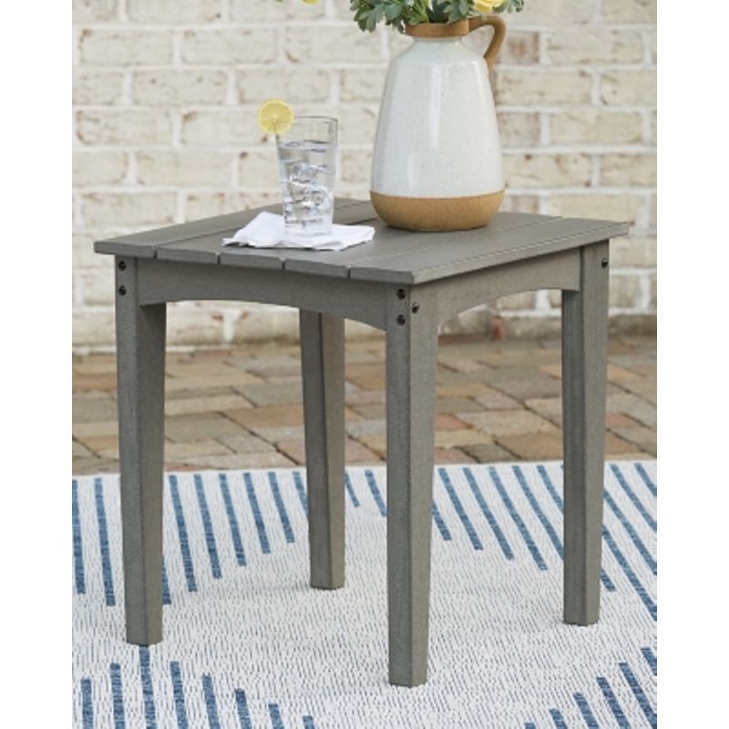 Gray Visola Square End Table