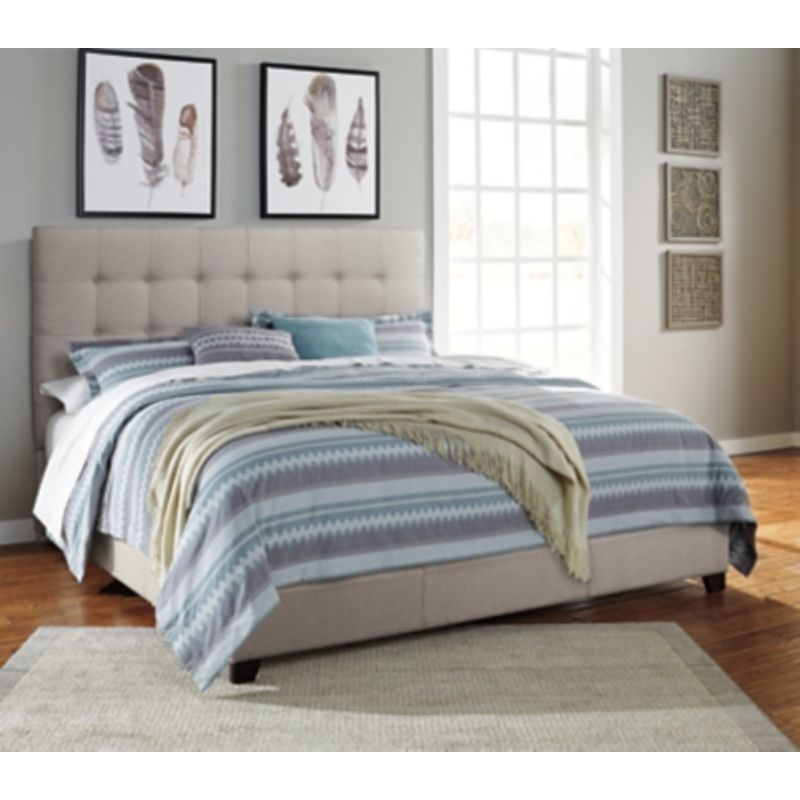 Beige Dolante Queen Upholstered Bed