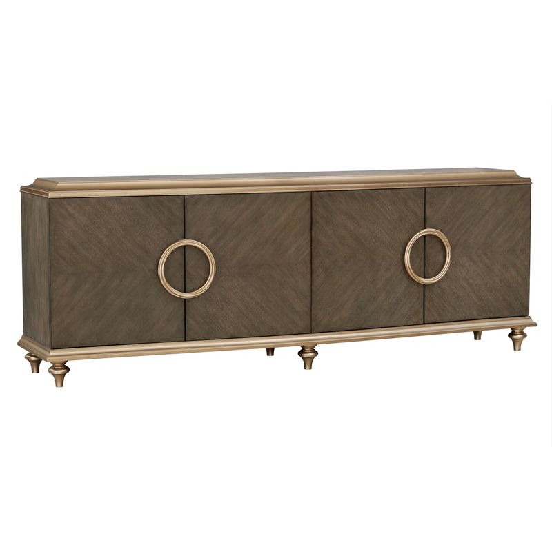 ACME Direct Only Console Cabinet, Brown Finish