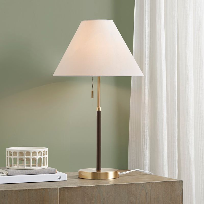 Gold/Brown Bromley Two Tone Pull-chain Table Lamp