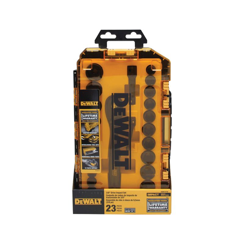 DeWalt - 23pc 3/8 Deep Combination Impact Socket Set