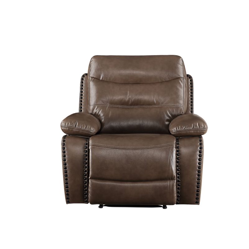 ACME Aashi Power Motion Recliner, Brown Leather-Gel Match