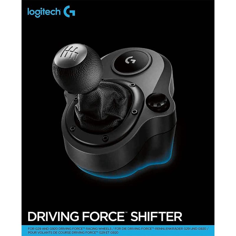Logitech - Driving Force Shifter for Xbox Series XS, Xbox One, and PlayStation 4 & 5 - Black/Silver