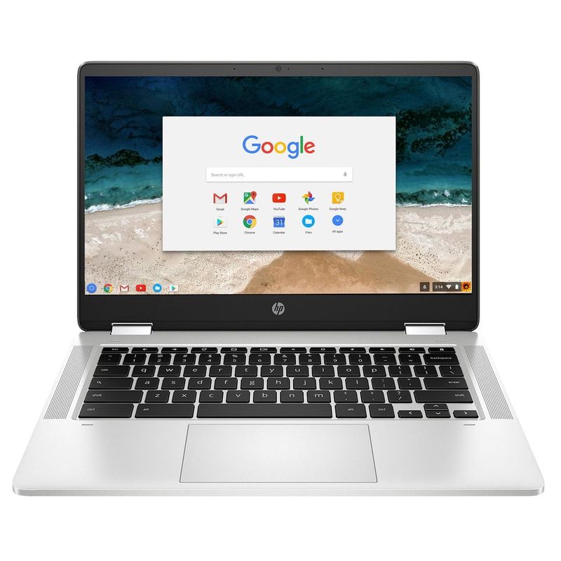 HP 15.6" HD Chromebook Laptop, Intel Pentium Silver N6000, 8GB RAM, 64GB eMMC, Mineral Silver, 15a-na0058wm (Refurbished)